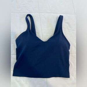 Lululemon Align Cropped Tank Navy Blue Size 4